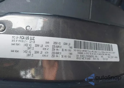 2019 Chrysler Pacifica Hybrid Touring L from USA, damaged, VIN 2C4RC1L77KR584743